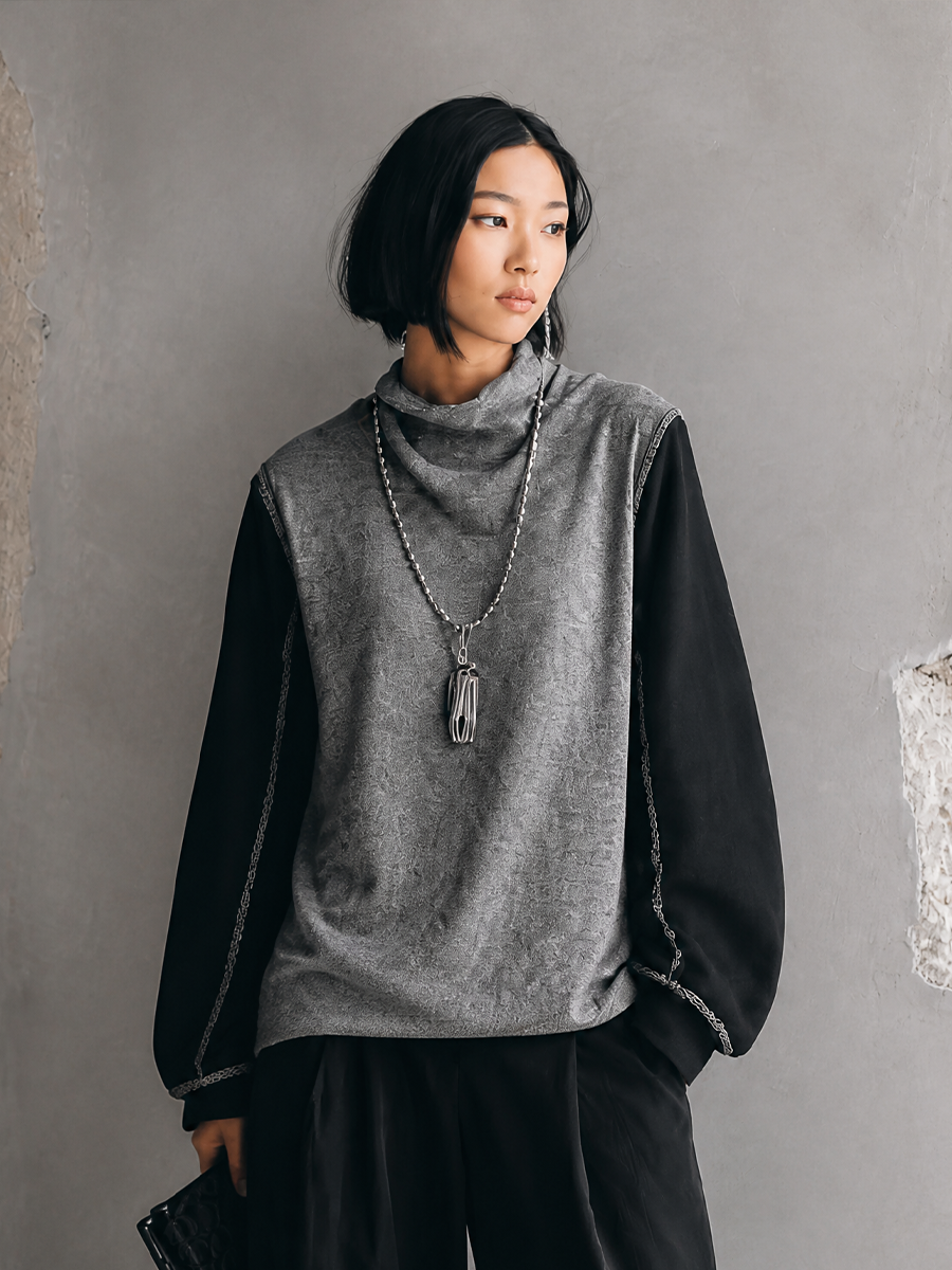 Amelia — Top in maglia a manica lunga