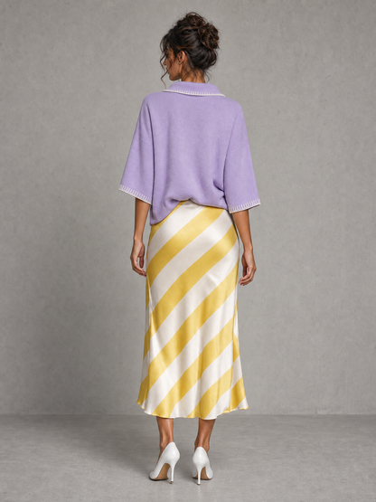 Sandra — Completo due pezzi in maglia stampato