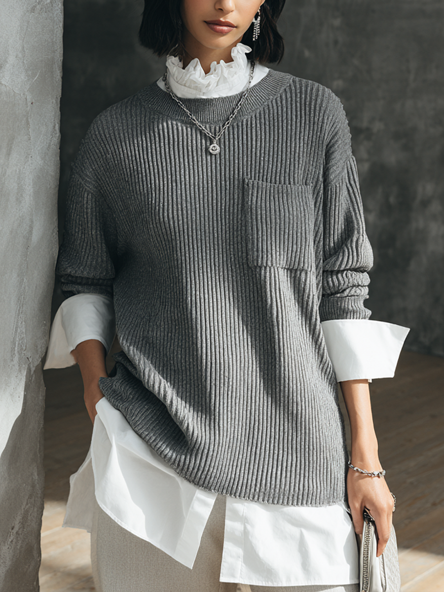 Bettina — Maglione in maglia a coste