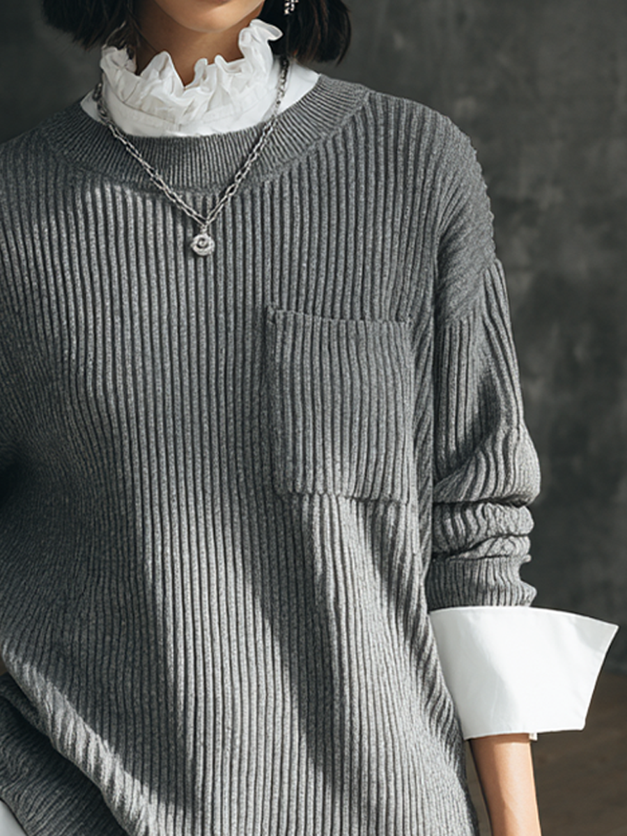 Bettina — Maglione in maglia a coste