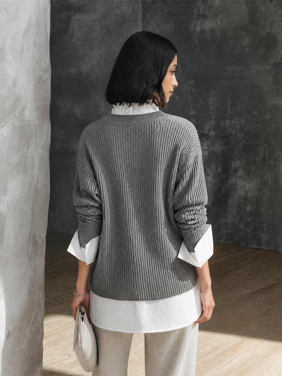 Bettina — Maglione in maglia a coste