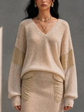 Bice — T-shirt in maglia color block