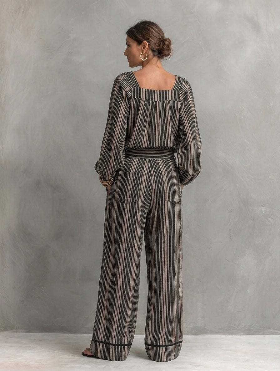 Annamaria — Completo due pezzi a righe righe