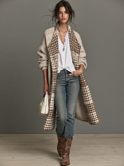 Melinda — Cardigan con revers