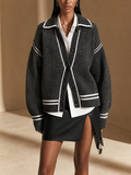 Colomba — Cardigan oversize in maglia con revers