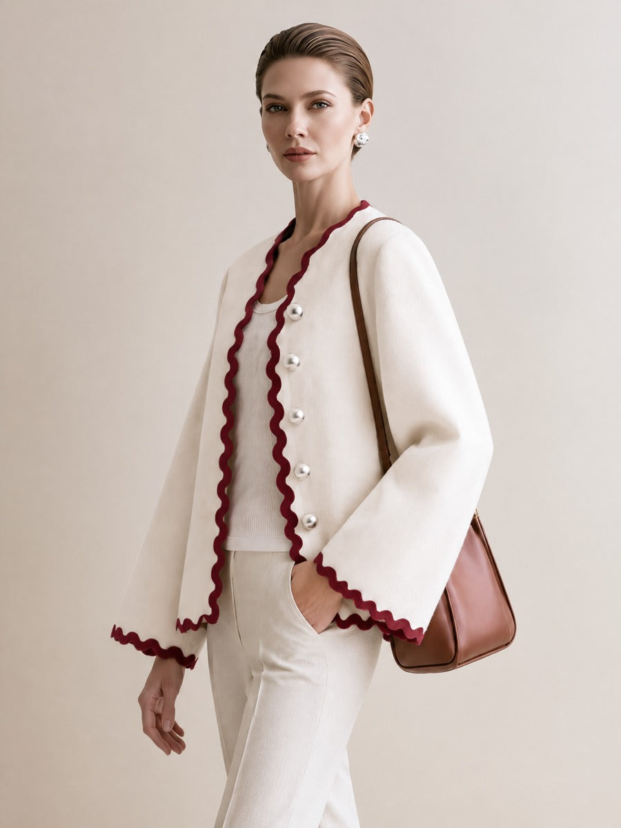 Lodovica — Giacca con bordo smerlato