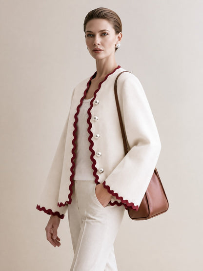 Lodovica — Giacca con bordo smerlato