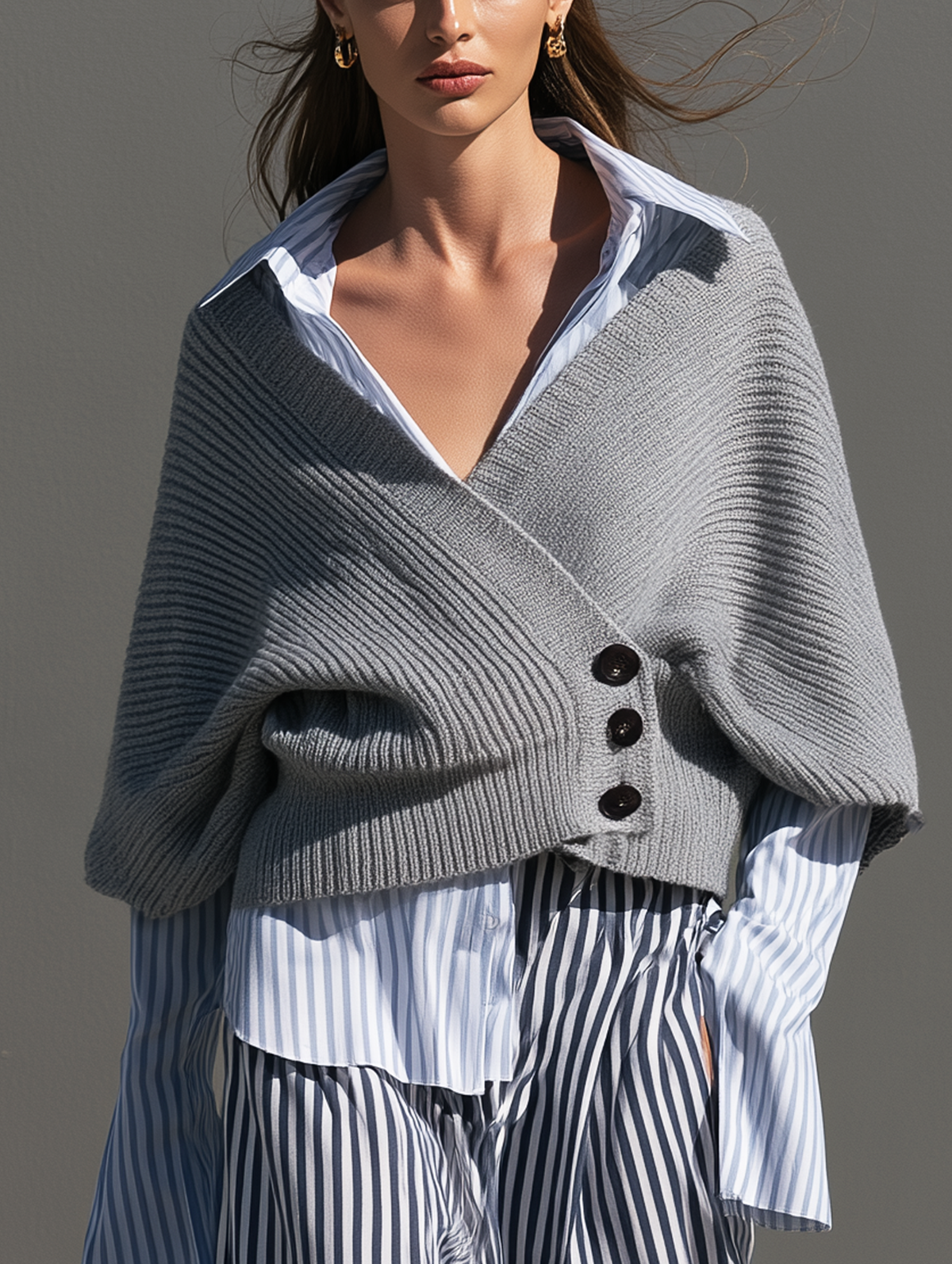 Immacolata — Cardigan lungo in maglia