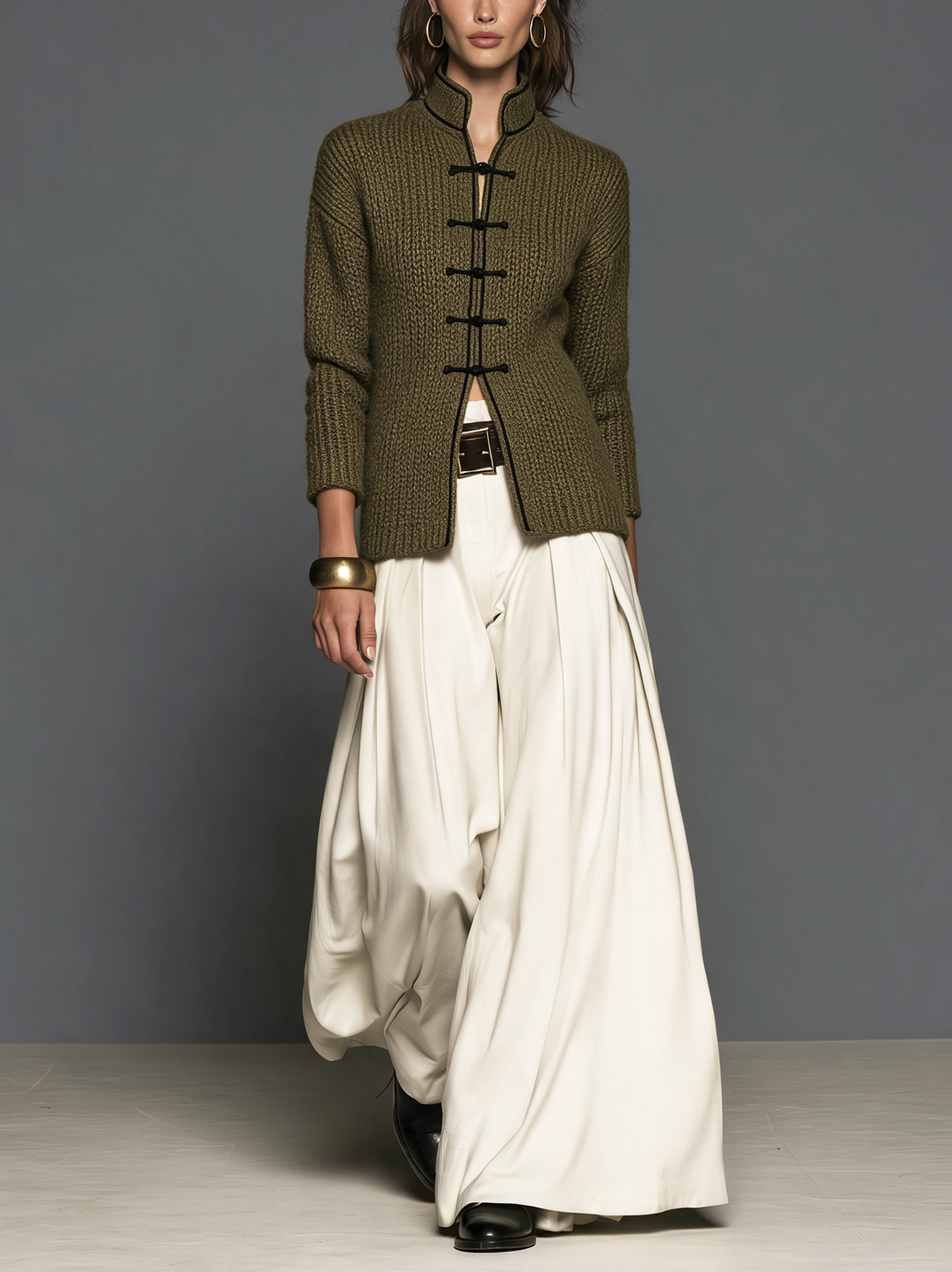 Isolina — Cardigan lungo in maglia