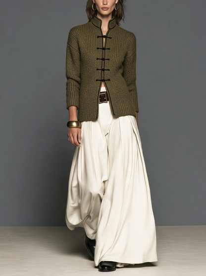 Isolina — Cardigan lungo in maglia