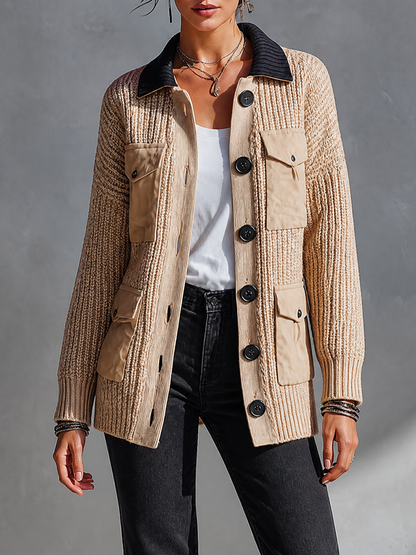 Odilia — Cardigan in maglia con tasche