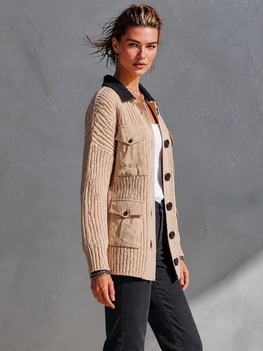 Odilia — Cardigan in maglia con tasche