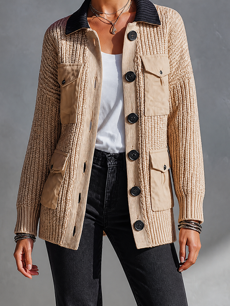 Odilia — Cardigan in maglia con tasche