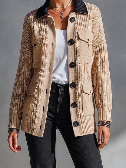 Odilia — Cardigan in maglia con tasche