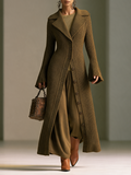 Venera — Cappotto lungo in maglia con revers