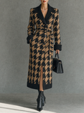 Vincenzina — Cardigan doppiopetto in jacquard con cintura