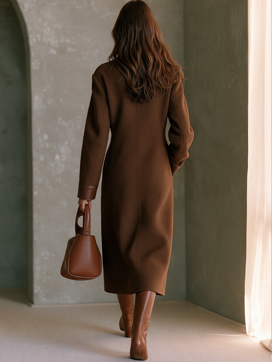 Rosalinda — Cappotto lungo in similpelle