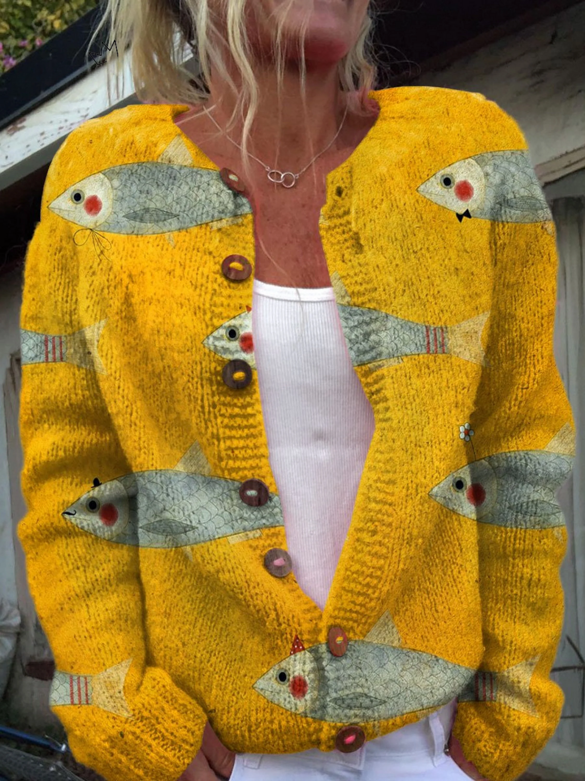 Anouk — Cardigan in maglia vintage