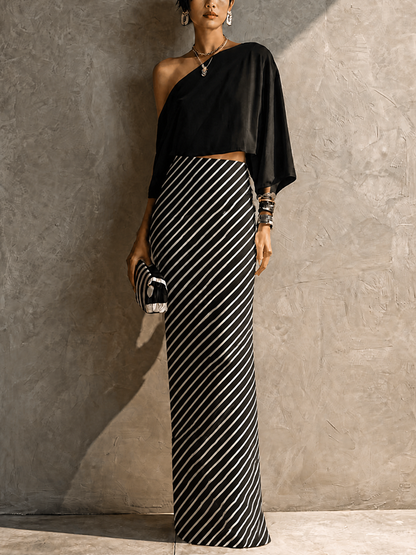 Giovanna — Abito in maglia a righe