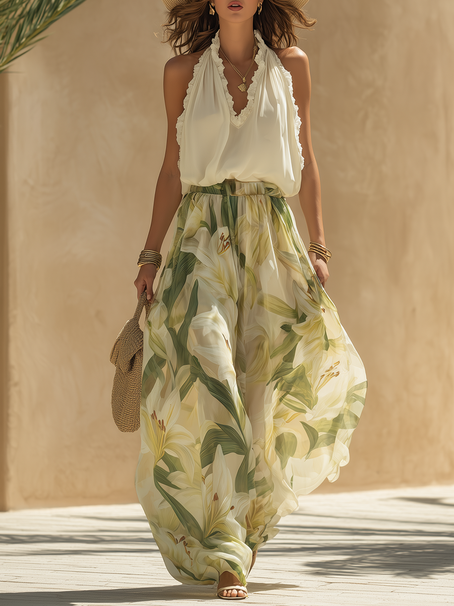 Liliana — Completo leggero a fiori