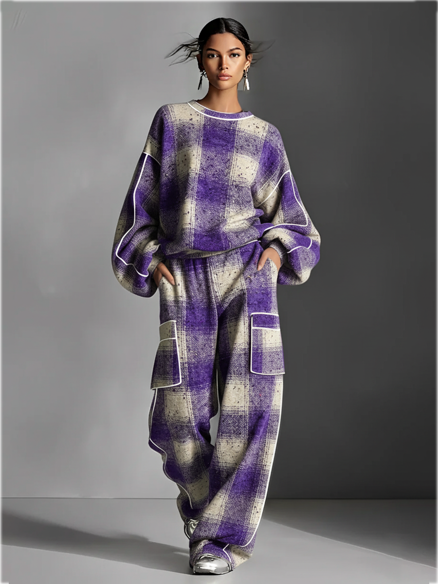 Carlotta — Completo due pezzi in cotone color block