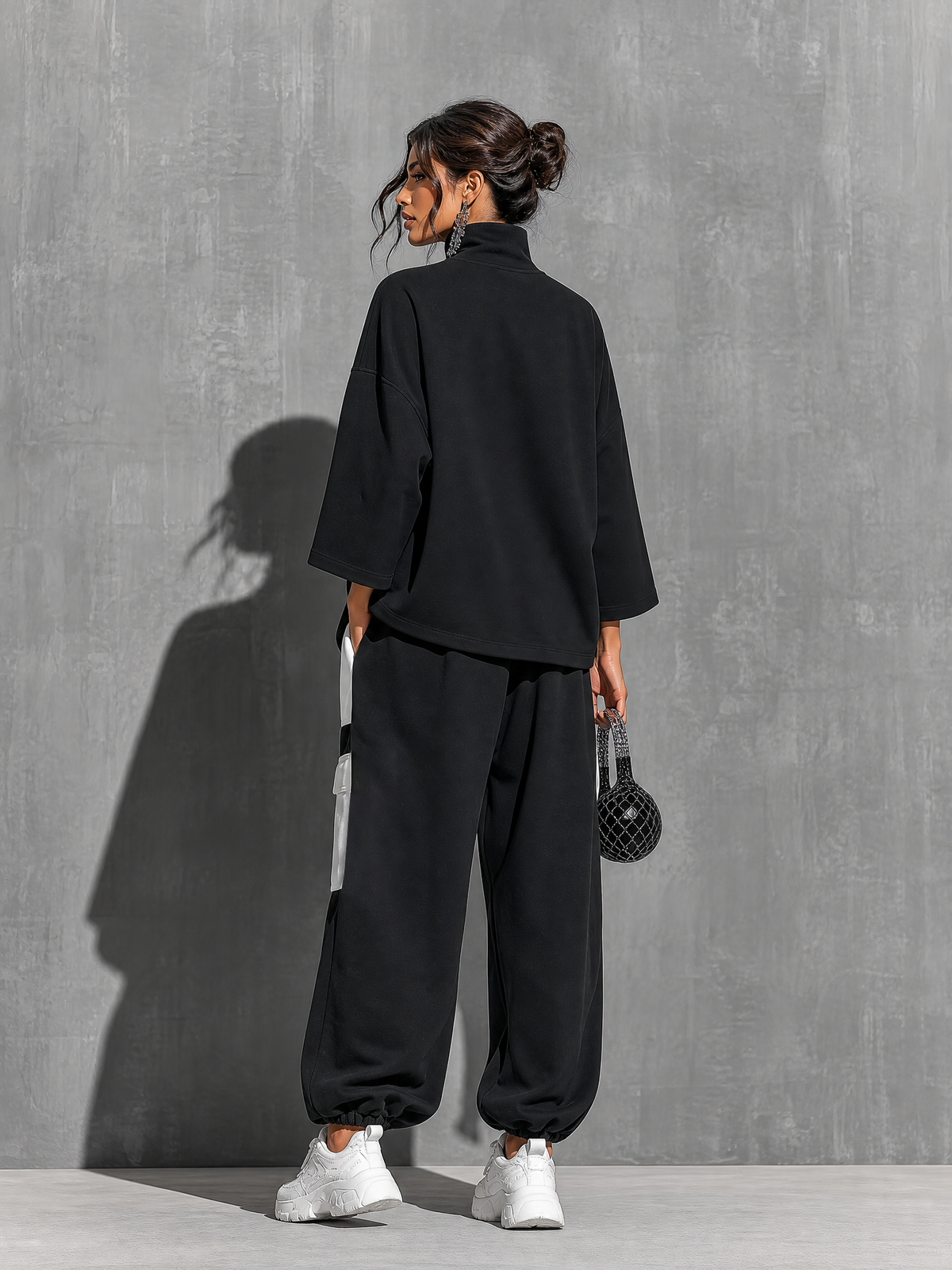 Antonella — Completo sportivo in maglia color block