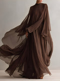 Gioconda Maria — Abito in chiffon con collo alto