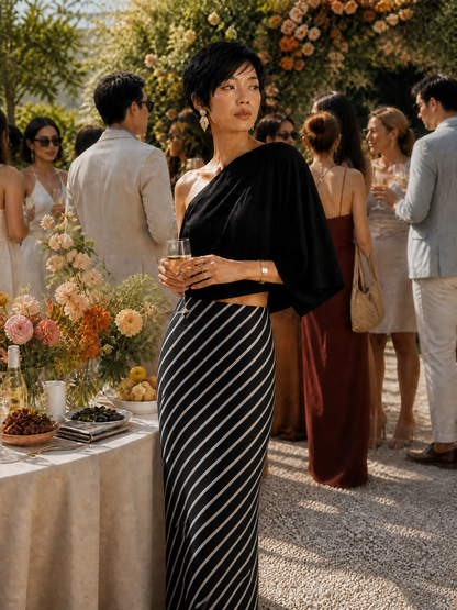 Giovanna — Abito in maglia a righe