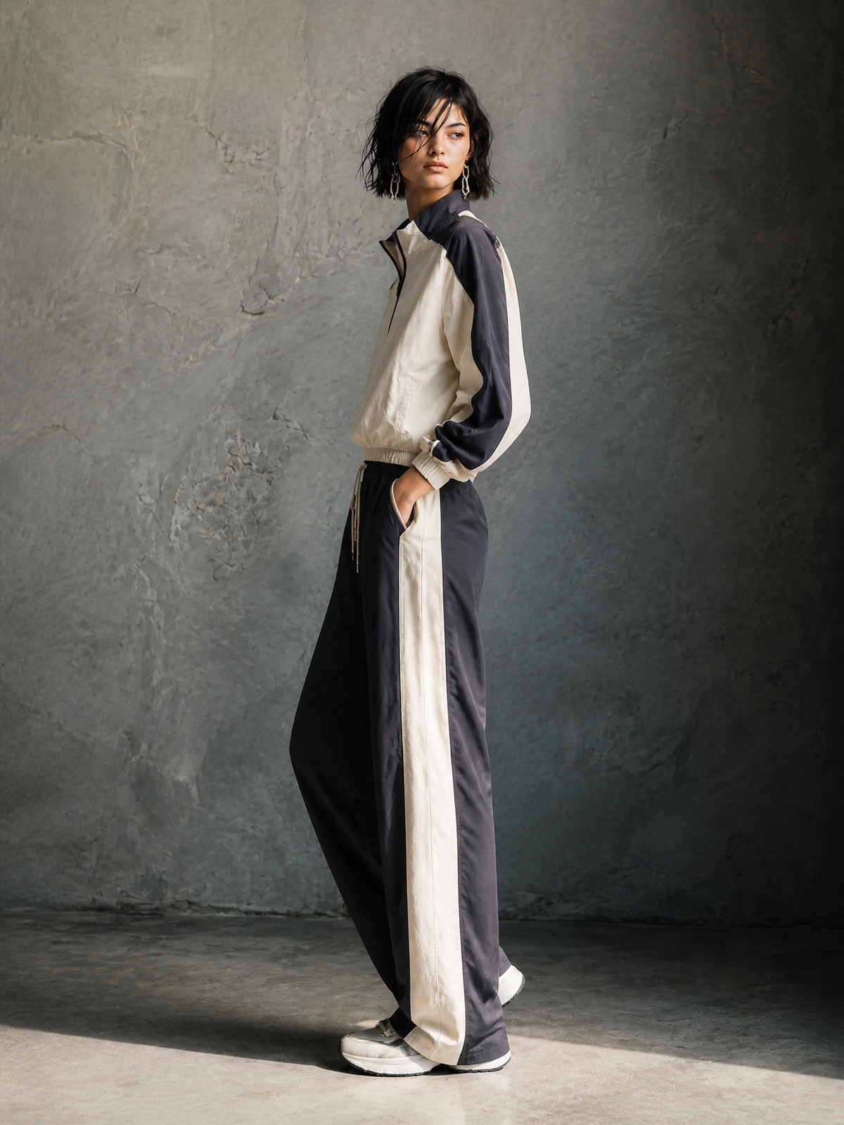 Liliana — Completo due pezzi color block
