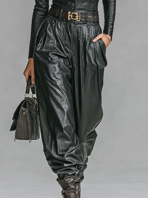 Concetta — Completo due pezzi con pantaloni nero