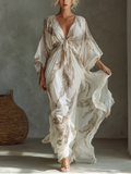 Alcina — Abito lungo in chiffon stampato