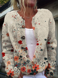 Sabrina — Cardigan in maglia a fiori