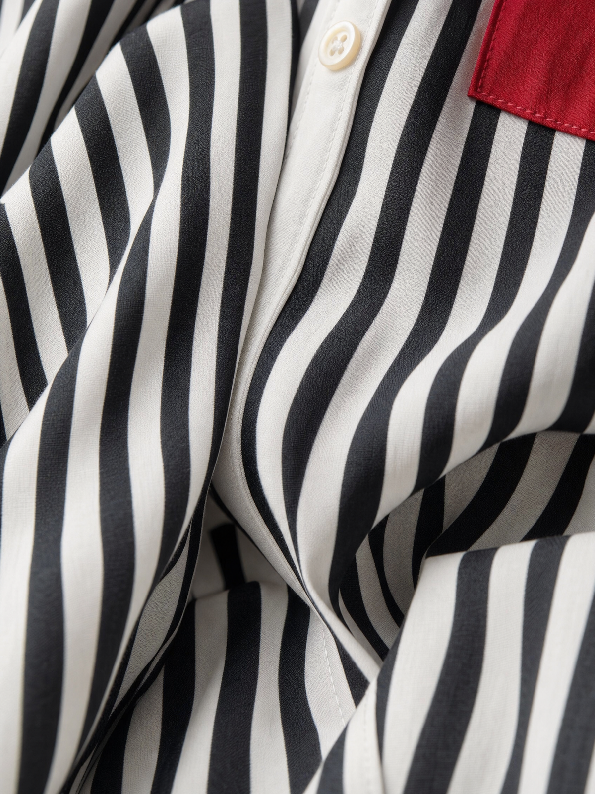 Rosina — Abito camicia in cotone a righe blu e bianco