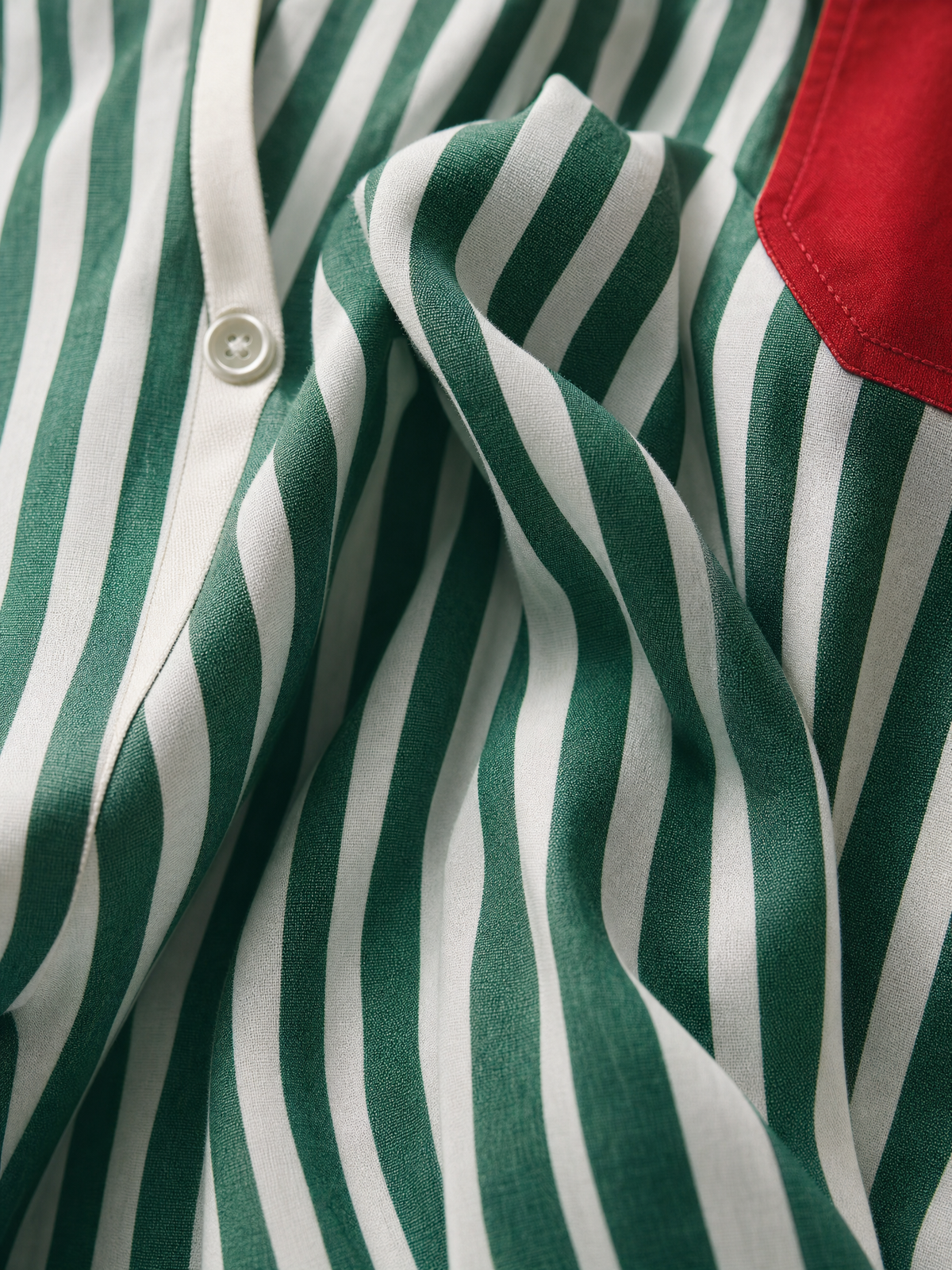 Rosina — Abito camicia in cotone a righe blu e bianco