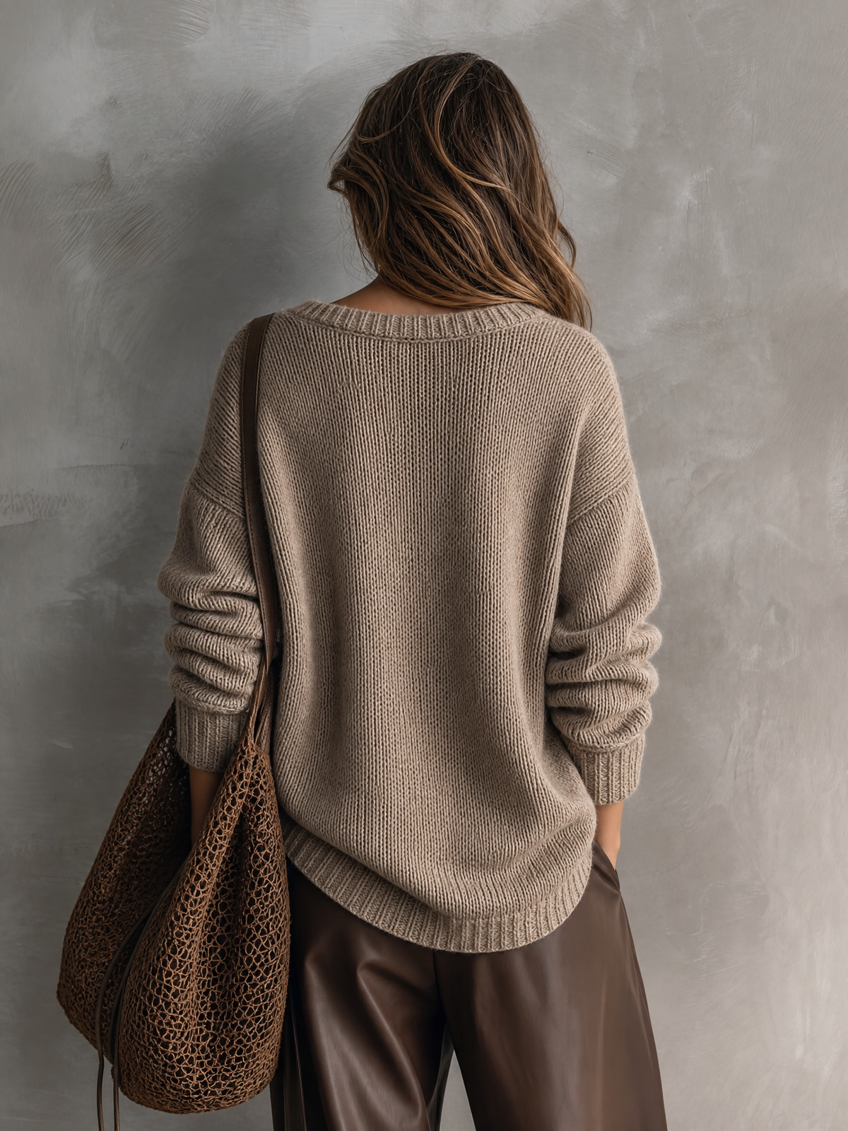 Palmira — Maglione in maglia con scollo a V