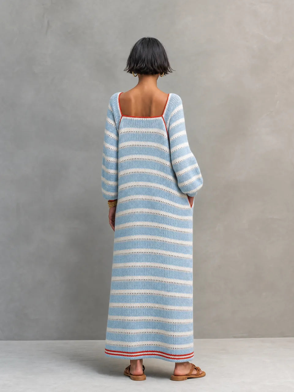 Valentina Maria — Abito in maglia in maglia a righe