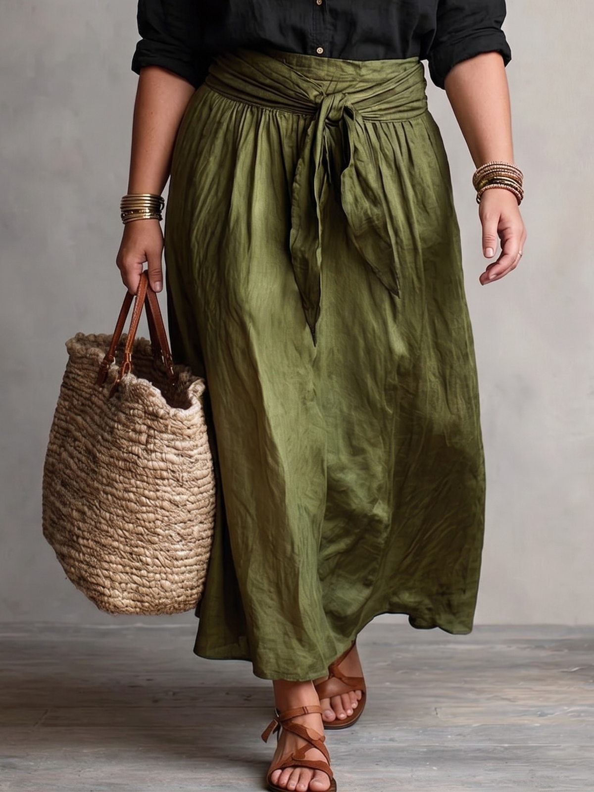 Vera — Completo due pezzi con camicia e gonna midi