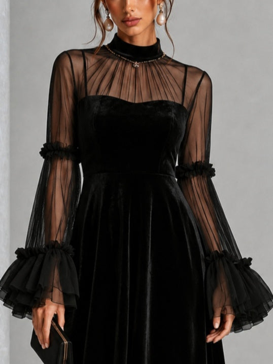 Brunella — Abito midi in velluto