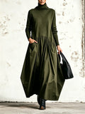Cloelia — Abito lungo oversize con collo alto