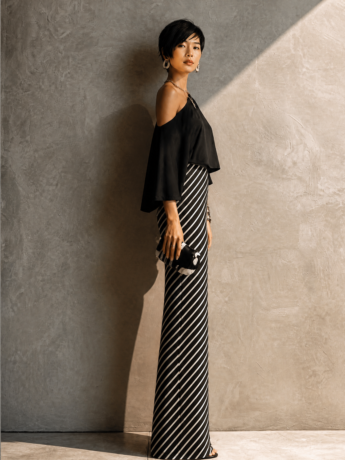 Giovanna — Abito in maglia a righe