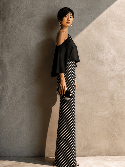 Giovanna — Abito in maglia a righe
