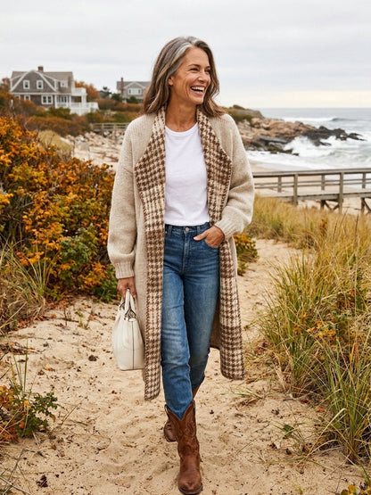 Melinda — Cardigan con revers