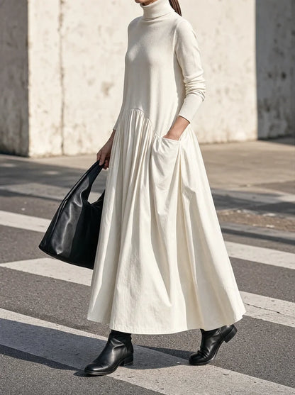 Candida — Abito lungo oversize con collo alto