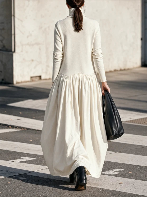 Candida — Abito lungo oversize con collo alto