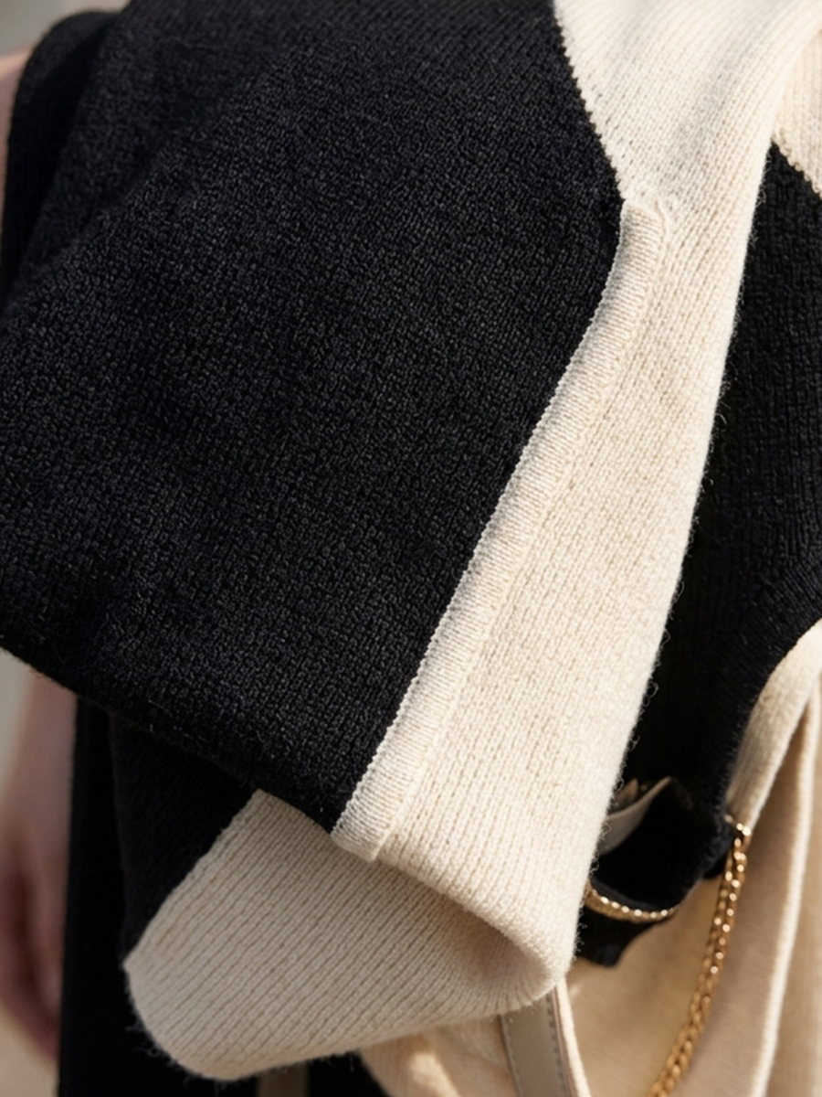 Virgilia — Abito in maglia in maglia elasticizzata a righe