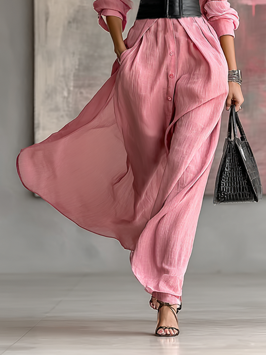 Cunegonda — Abito camicia con collo a revers