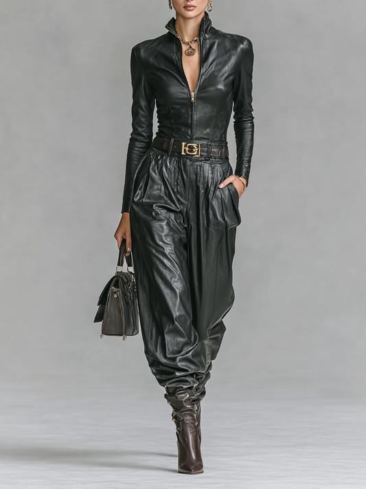 Concetta — Completo due pezzi con pantaloni nero