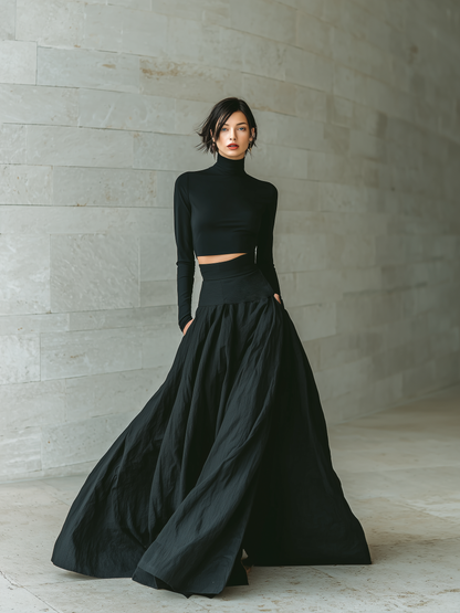Celestina — Completo due pezzi in maglia elasticizzata con gonna