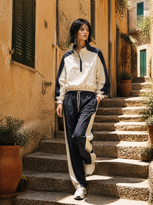 Liliana — Completo due pezzi color block