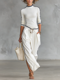 Agnese — Completo due pezzi in cotone a righe